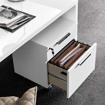 Mobile File Cabinet with 1 File Drawer